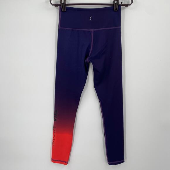 Zyia Active Purple Ombre Light N Tight Logo Leggings Size 2 - Picture 5 of 9